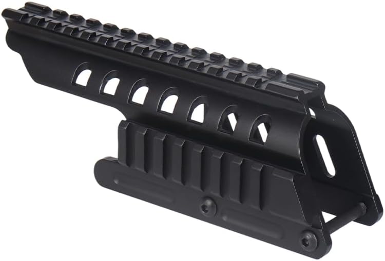 Remington 870 & 870 DM Saddle Scope Mount – 14-Slot 6" Picatinny Rail, Skeleton Aluminum for 12 Gauge