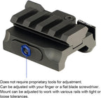 Castellan 0.5" Quick-Release Picatinny Riser Mount — Aircraft Aluminum