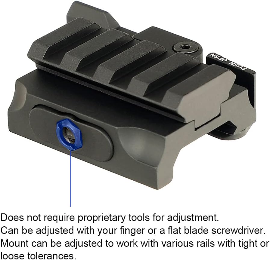 Castellan 0.5" Quick-Release Picatinny Riser Mount — Aircraft Aluminum