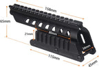 Remington 870 & 870 DM Saddle Scope Mount – 14-Slot 6" Picatinny Rail, Skeleton Aluminum for 12 Gauge