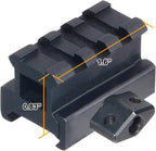 Castellan 30mm High-Profile Picatinny Riser Mount — 3-Slot, 2-Piece Set