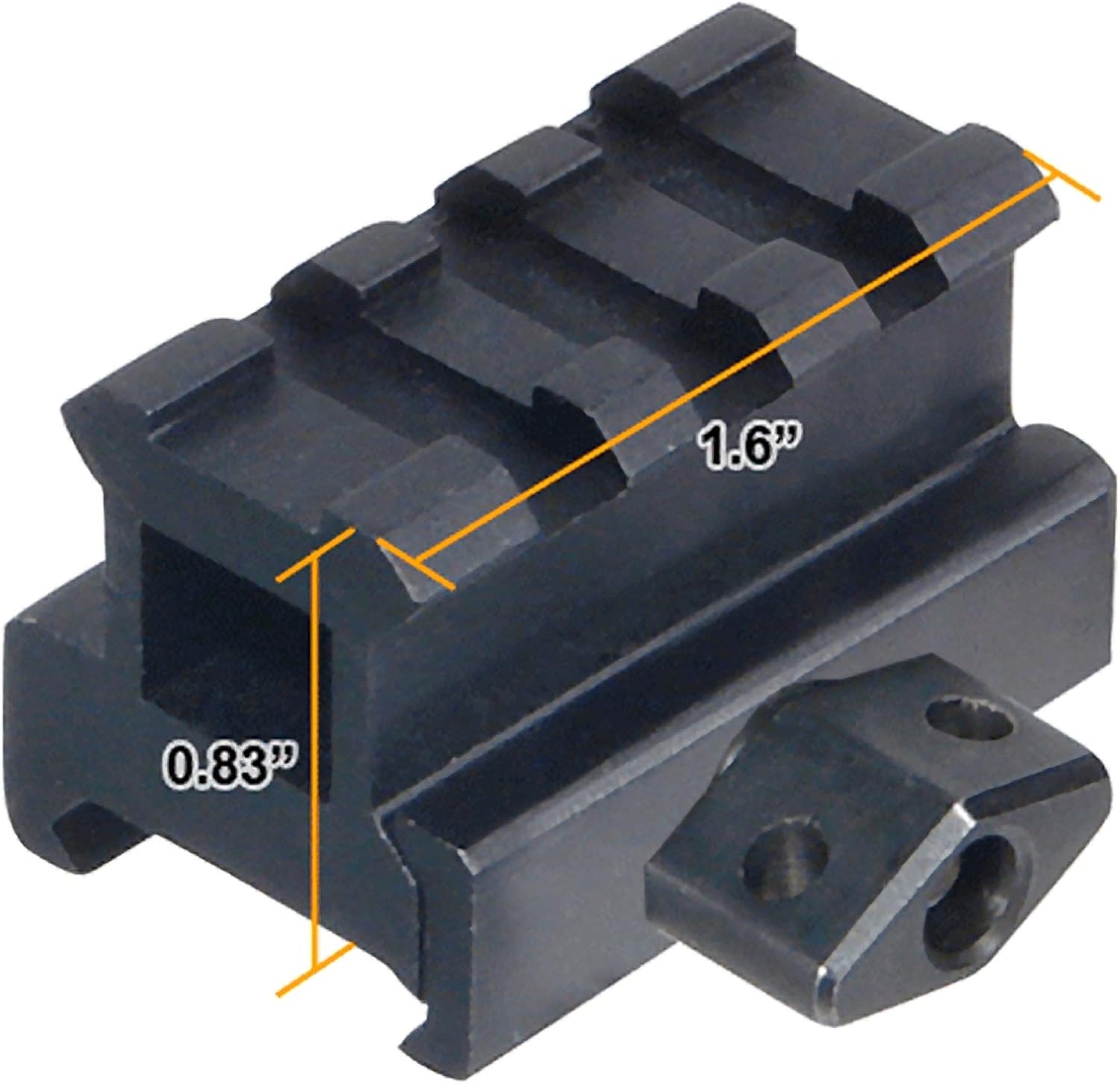 Castellan 30mm High-Profile Picatinny Riser Mount — 3-Slot, 2-Piece Set