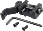 FRSF Quick Release Riser Mount, Aluminum, Black, 21mm Picatinny/Weaver Rail, Right Angle Adapter Base with Fast Detach Lever Lock