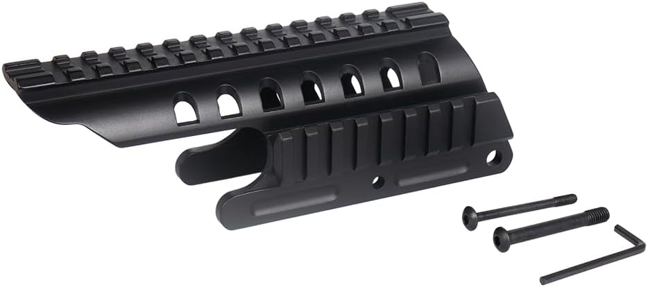 Remington 870 & 870 DM Saddle Scope Mount – 14-Slot 6" Picatinny Rail, Skeleton Aluminum for 12 Gauge