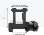 Picatinny Riser 1 inch Rail Riser Mount 5.7 inches Length Black