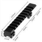 Castellan 11mm Dovetail to 20mm Picatinny Rail Adapter — Aircraft Aluminum