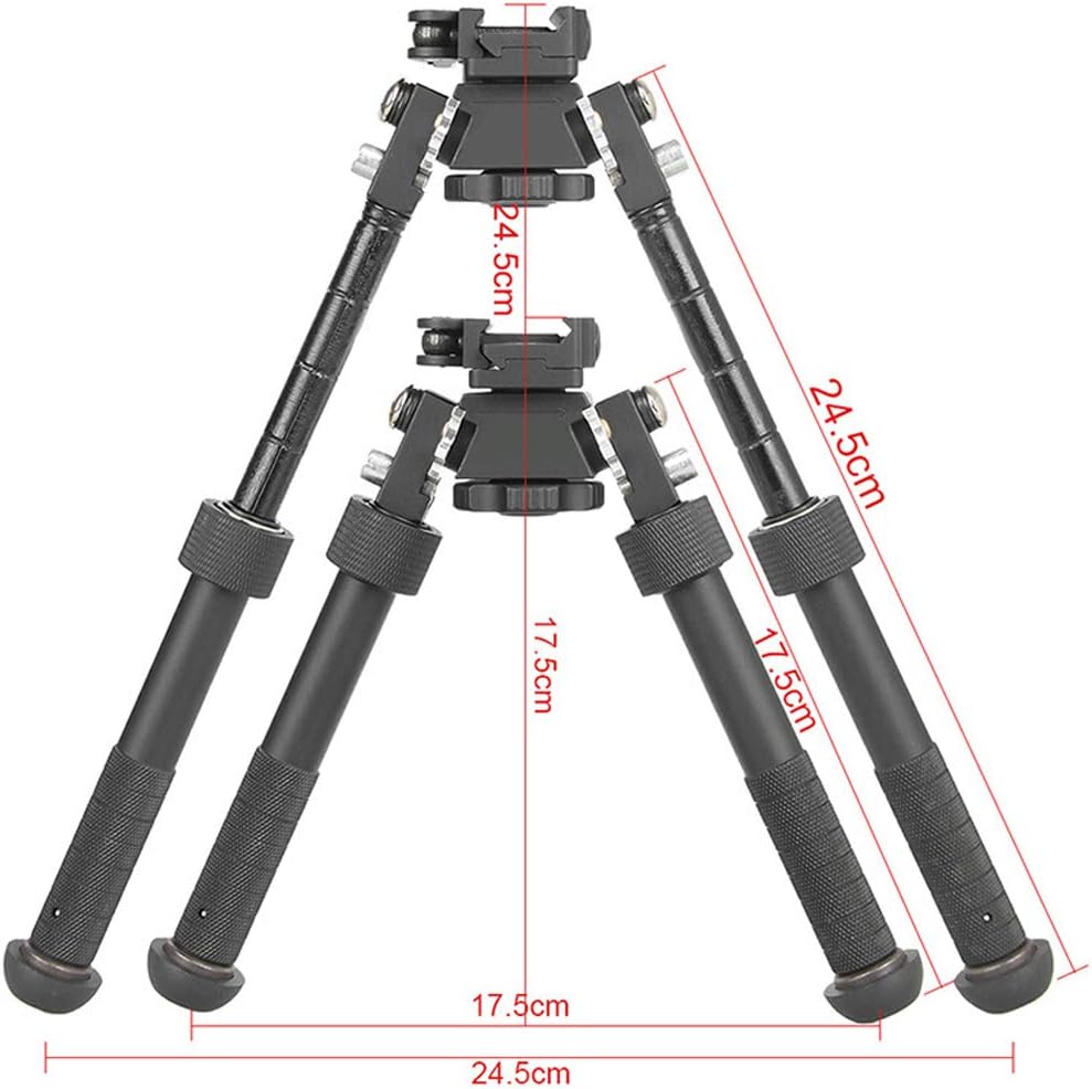 Rifle Bipod for Picatinny Rail 7-10 inch | Quick Release Mount, Hunting Bipod Accessories, Adjustable Legs