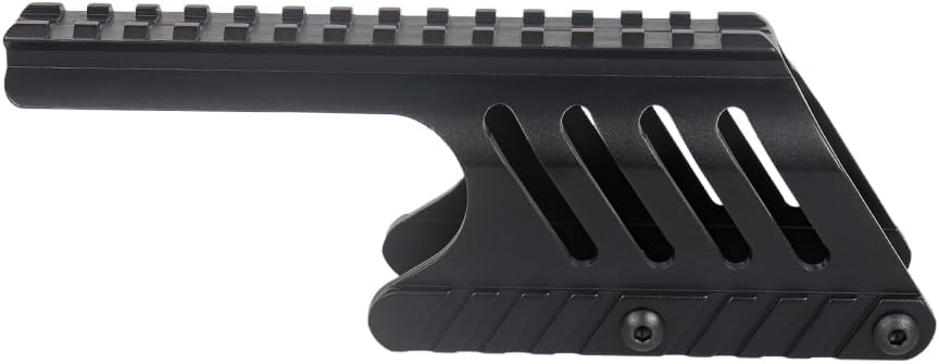 Saddle Scope Mount for Remington 870 & 870 DM 12 Gauge Pump Shotgun, Lightweight Skeleton Side Wall Weight Reduction Optic Base with Picatinny Rail