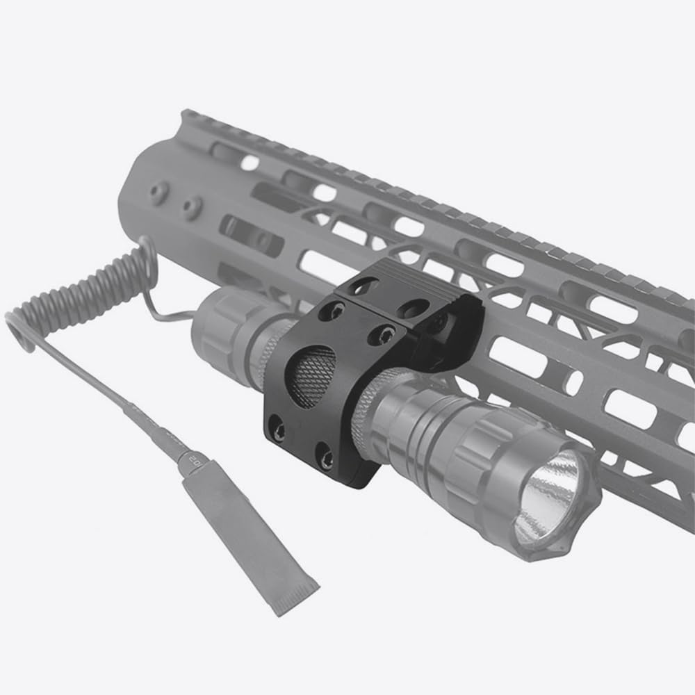 25.4mm Diameter Flashlight Mount 1 inch M Lock Light Mount Compatible with M Lock Rail Systems