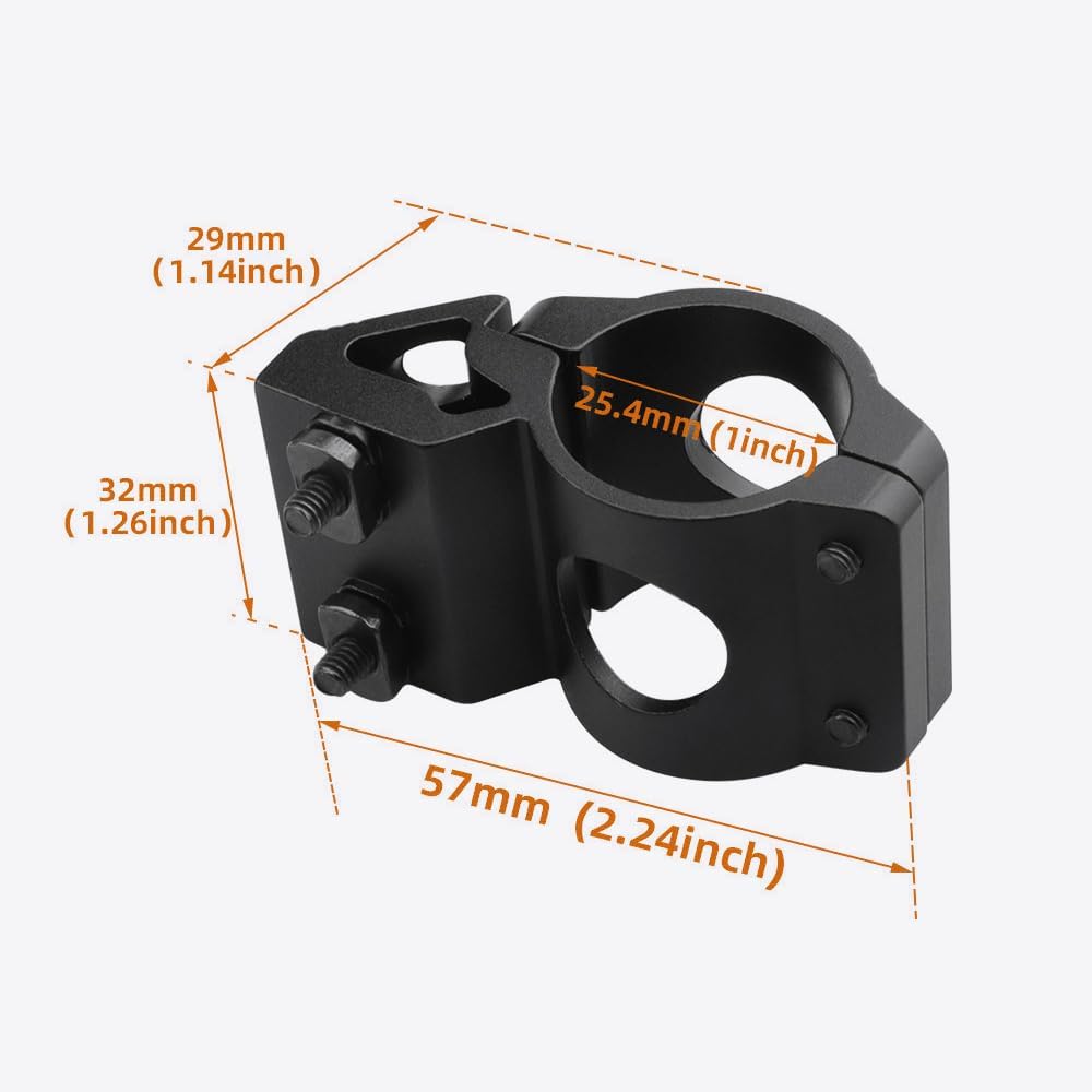 25.4mm Diameter Flashlight Mount 1 inch M Lock Light Mount Compatible with M Lock Rail Systems