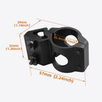 25.4mm Diameter Flashlight Mount 1 inch M Lock Light Mount Compatible with M Lock Rail Systems