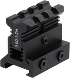 Castellan Adjustable-Height Picatinny Riser Mount — 3-Slot, 0.9–1.2" Rise