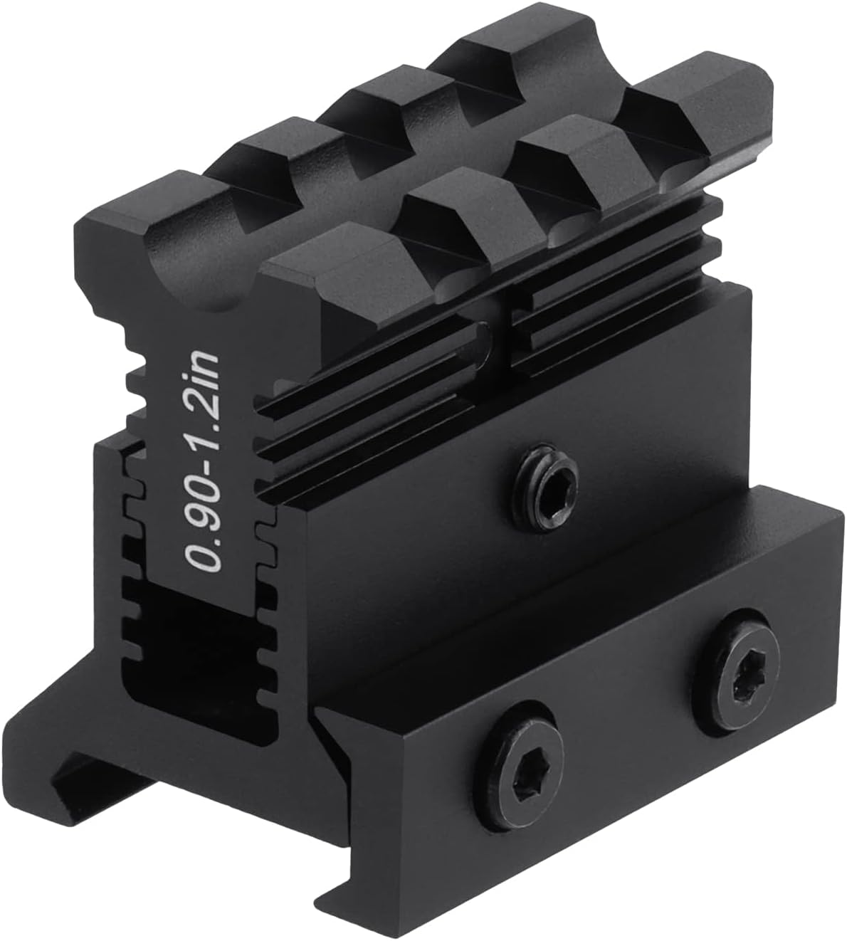 Castellan Adjustable-Height Picatinny Riser Mount — 3-Slot, 0.9–1.2" Rise