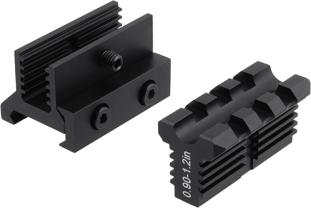 Castellan Adjustable-Height Picatinny Riser Mount — 3-Slot, 0.9–1.2" Rise