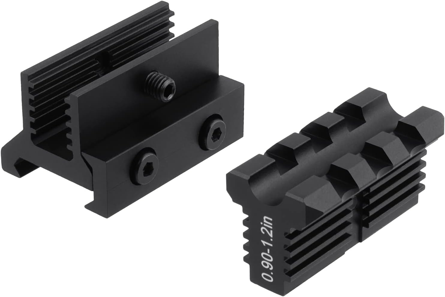 Castellan Adjustable-Height Picatinny Riser Mount — 3-Slot, 0.9–1.2" Rise