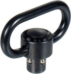 Heavy Duty QD Push Button Sling Swivel — 1.38" Loop, High-Strength Steel, 0.6 oz, Black