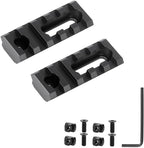 Aluminum Adjustable Pitch Slotted Made Picatinny Rail with 2 T-Nuts & Screws 2 Wrench for Mlok Compatible