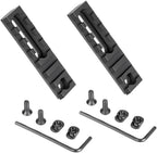 Aluminum Adjustable Pitch Slotted Made Picatinny Rail with 2 T-Nuts & Screws 2 Wrench for Mlok Compatible