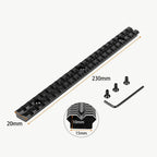 25 Slots and 257mm Length 20mm Mount Picatinny Rail of Aluminum Alloy for Hunting Scope and Flashlight Mount