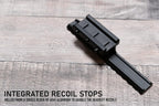 Offset Picatinny Riser Mount with Recoil Stop Base | 14 Slot 5 inch | High Profile