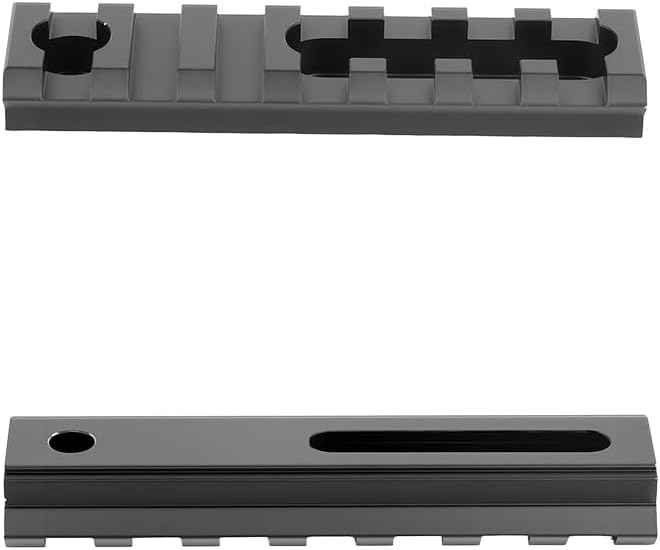 Aluminum Adjustable Pitch Slotted Made Picatinny Rail with 2 T-Nuts & Screws 2 Wrench for Mlok Compatible