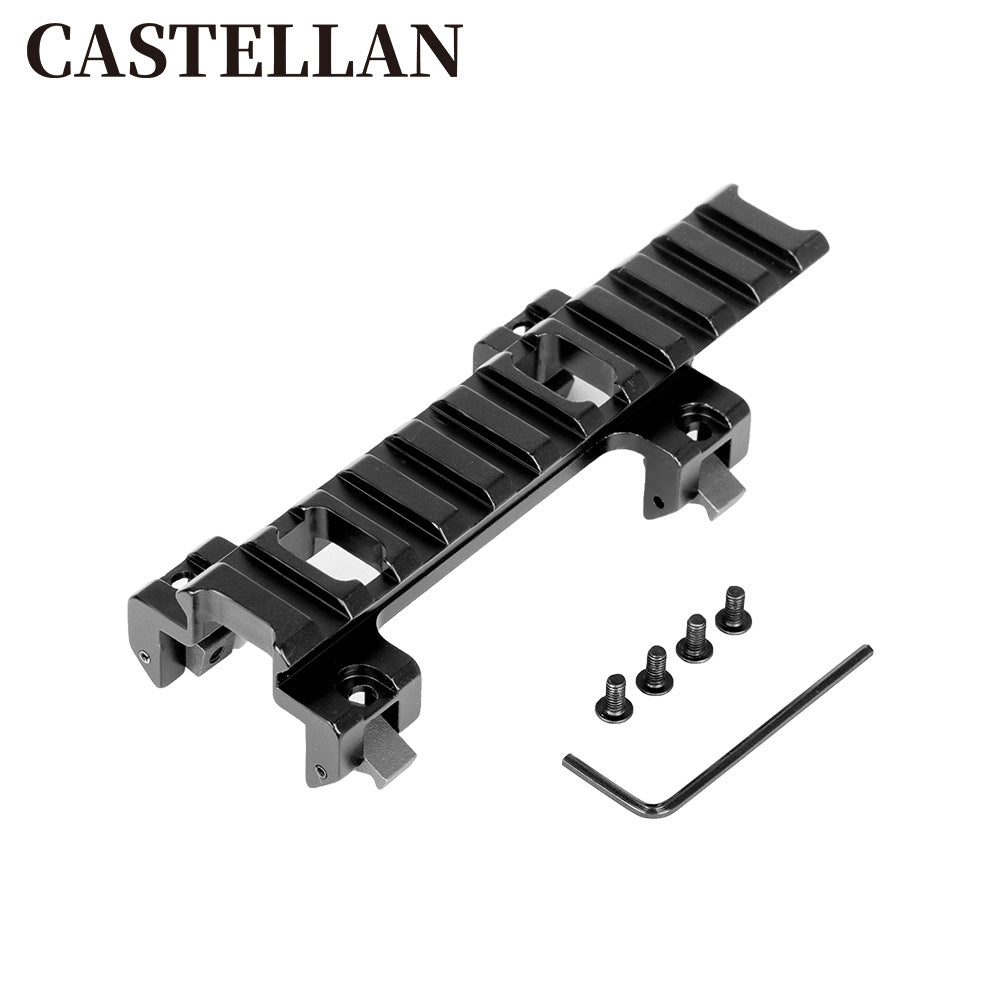Pistol Picatinny Rail Mount Combo — Top & Bottom Rail with Micro Red Dot Sight (Set of 2)