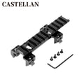 Pistol Picatinny Rail Mount Combo — Top & Bottom Rail with Micro Red Dot Sight (Set of 2)