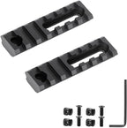 Aluminum Adjustable Pitch Slotted Made Picatinny Rail with 2 T-Nuts & Screws 2 Wrench for Mlok Compatible