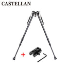 27 Inch Bipod, Metal Spring Telescopic Folding Camera Tripod, 3-Hole Adapter Included, Adjustable 16.9 to 28.7 Inches for Shooting and Hunting, Black