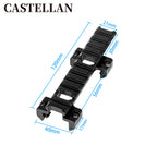 Pistol Picatinny Rail Mount Combo — Top & Bottom Rail with Micro Red Dot Sight (Set of 2)