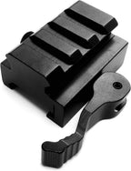 Castellan Universal QD Lever-Lock Riser — 3-Slot Picatinny, 15mm Saddle Height