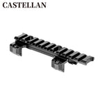 Pistol Picatinny Rail Mount Combo — Top & Bottom Rail with Micro Red Dot Sight (Set of 2)
