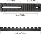 Aluminum Adjustable Pitch Slotted Made Picatinny Rail with 2 T-Nuts & Screws 2 Wrench for Mlok Compatible