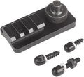 Rifle Bipod Adapter, Picatinny Weaver Rail Mount, 3-Slot Aluminum, Sling Swivel Stud, Black
