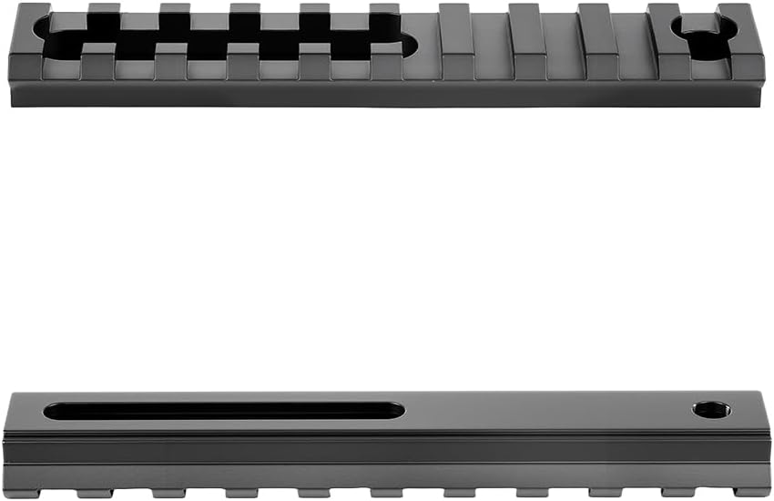 Aluminum Adjustable Pitch Slotted Made Picatinny Rail with 2 T-Nuts & Screws 2 Wrench for Mlok Compatible