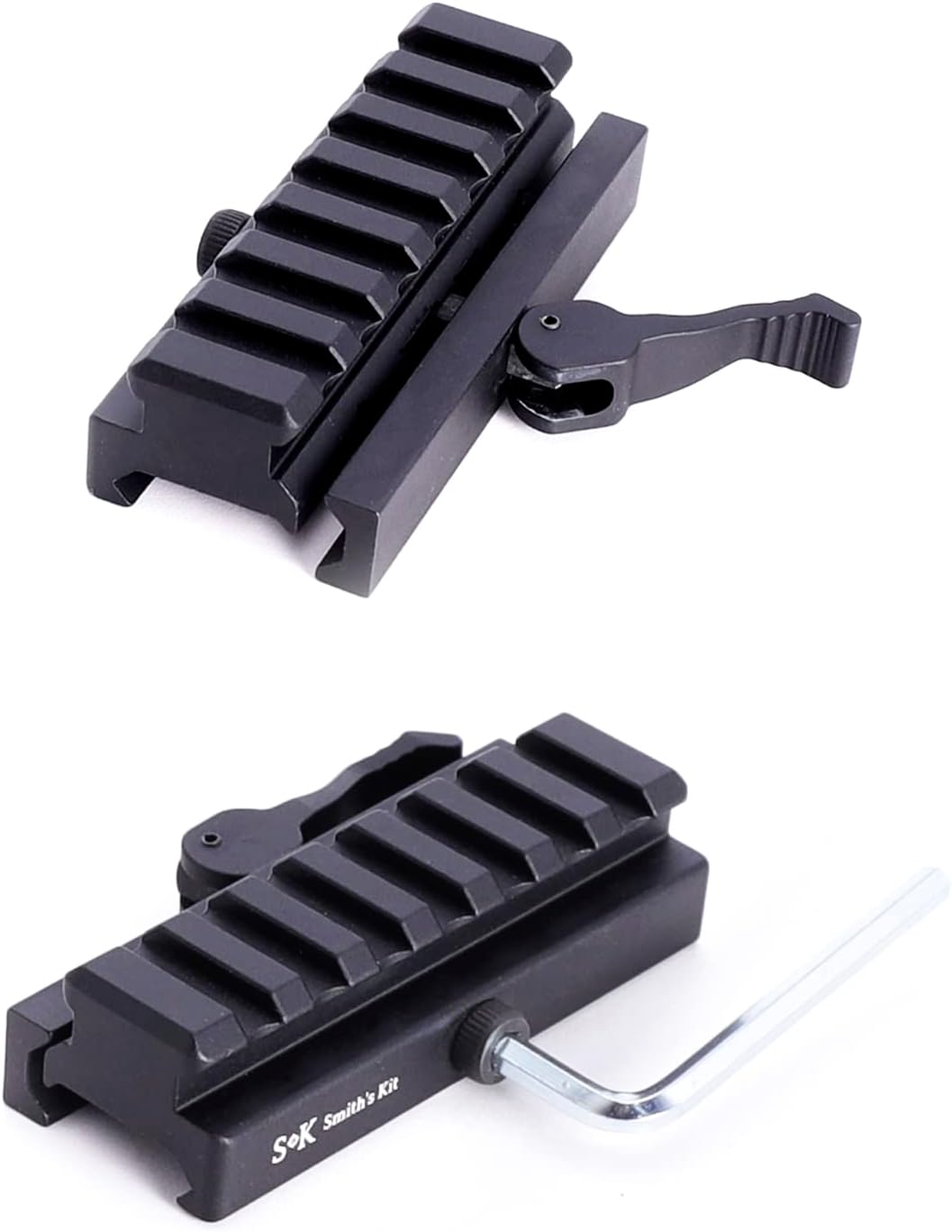 Castellan 7-Slot Quick-Release Picatinny Riser Mount Adapter — Aircraft Aluminum