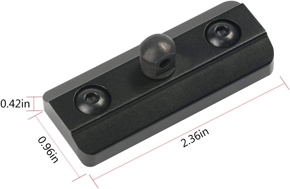 M Lock Bipod Adapter Mount with M Lock Sling Stud – Includes 4 T-Nuts, 4 Screws, and 1 Wrench