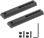 Aluminum Adjustable Pitch Slotted Made Picatinny Rail with 2 T-Nuts & Screws 2 Wrench for Mlok Compatible