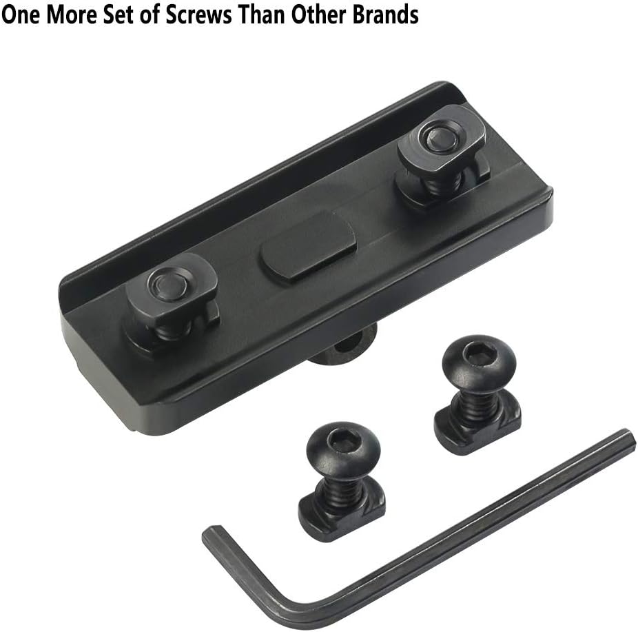 M Lock Bipod Adapter Mount with M Lock Sling Stud – Includes 4 T-Nuts, 4 Screws, and 1 Wrench