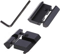 2pcs 11mm Dovetail to 20mm Picatinny Weaver Low Profile Snap-in Rail Adaptor for Rifle Scope