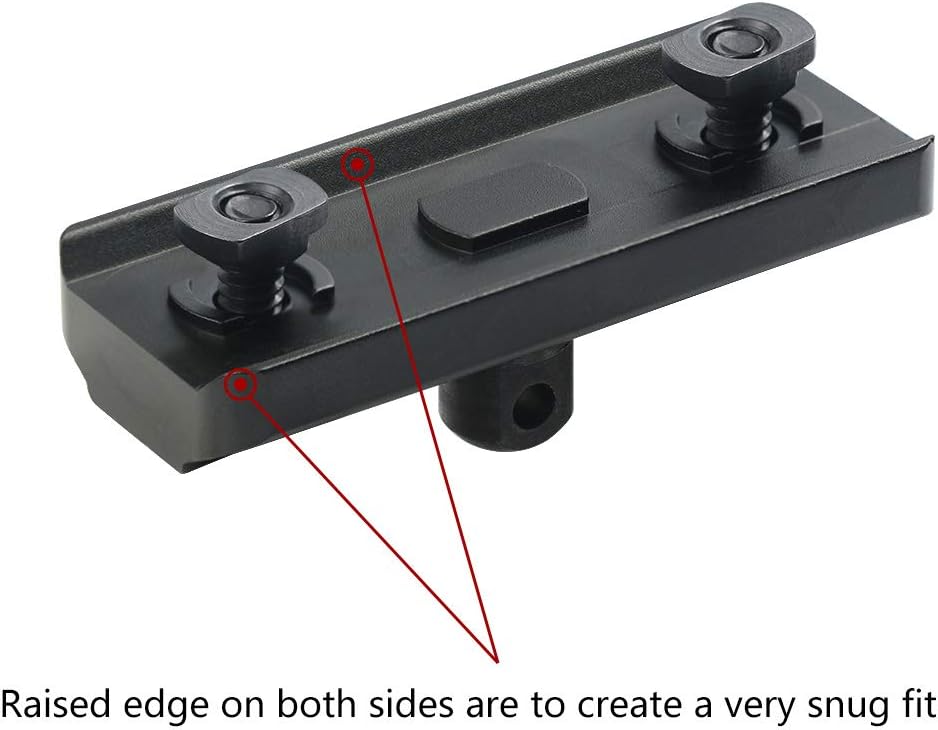 M Lock Bipod Adapter Mount with M Lock Sling Stud – Includes 4 T-Nuts, 4 Screws, and 1 Wrench