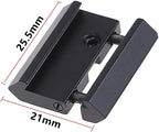 2pcs 11mm Dovetail to 20mm Picatinny Weaver Low Profile Snap-in Rail Adaptor for Rifle Scope
