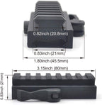 Castellan 7-Slot Quick-Release Picatinny Riser Mount Adapter — Aircraft Aluminum