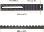 M-LOK to Picatinny Rail Adapter – Adjustable Pitch, 5.31" Aircraft Aluminum with T-Nuts & Screws