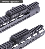 Castellan 7-Slot Quick-Release Picatinny Riser Mount Adapter — Aircraft Aluminum