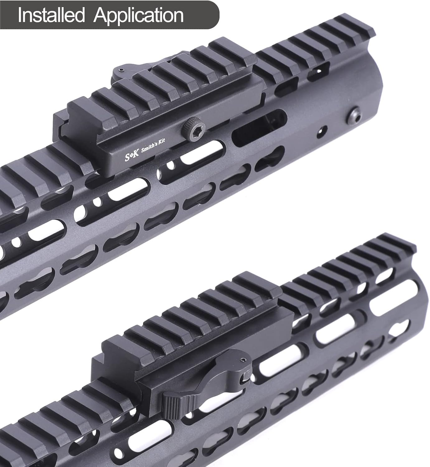 Castellan 7-Slot Quick-Release Picatinny Riser Mount Adapter — Aircraft Aluminum