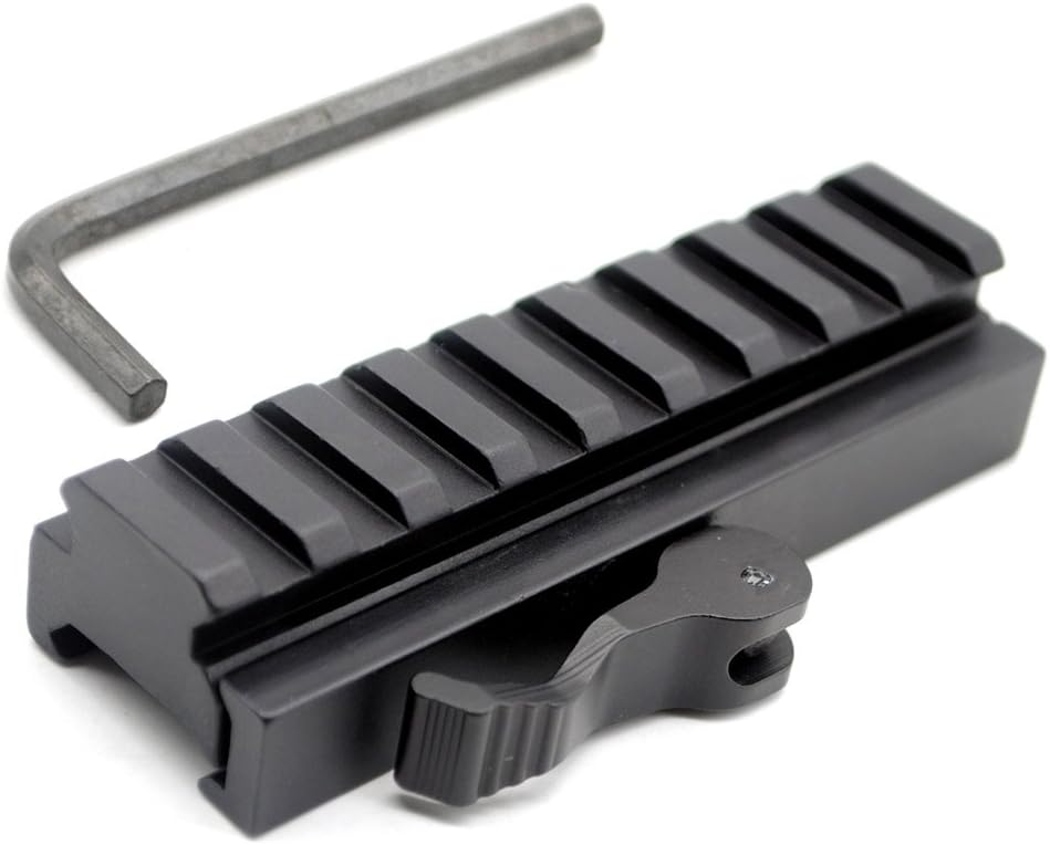 Castellan 9-Slot Quick-Release Picatinny Riser Mount Adapter — 6061 Aluminum