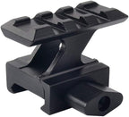 45° Slanted Riser Mount — 20mm / 21mm Rail, 3-Slot Aluminum Offset Mount (45mm)