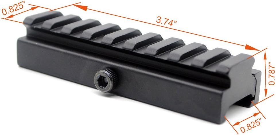 Castellan 9-Slot Quick-Release Picatinny Riser Mount Adapter — 6061 Aluminum