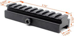 Castellan 9-Slot Quick-Release Picatinny Riser Mount Adapter — 6061 Aluminum